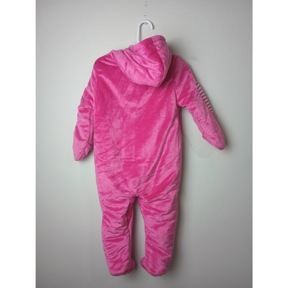 Hello Kitty Vintage Snow Suit Winter Bunting Pink Fleece Infant Size 24 Months - Picture 6 of 6